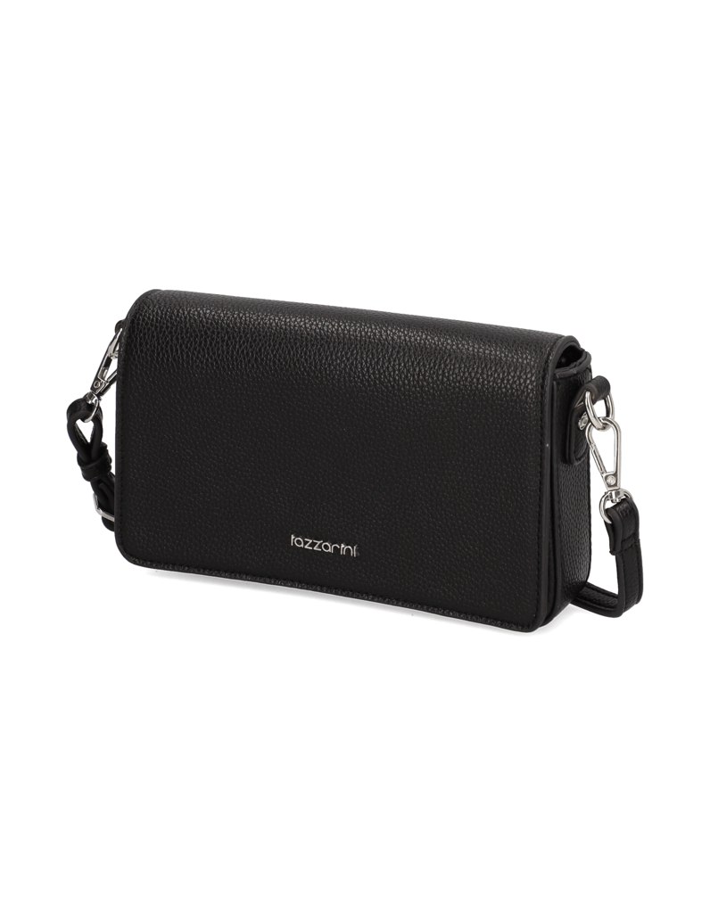 Lazzarini-imitácia-kože-večerná-taška-čierna