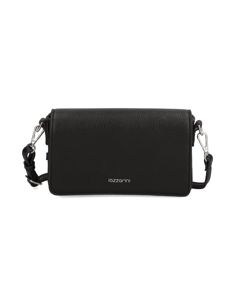 Lazzarini-imitácia-kože-večerná-taška-čierna