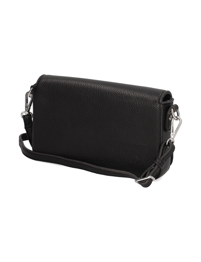 Lazzarini-imitácia-kože-večerná-taška-čierna