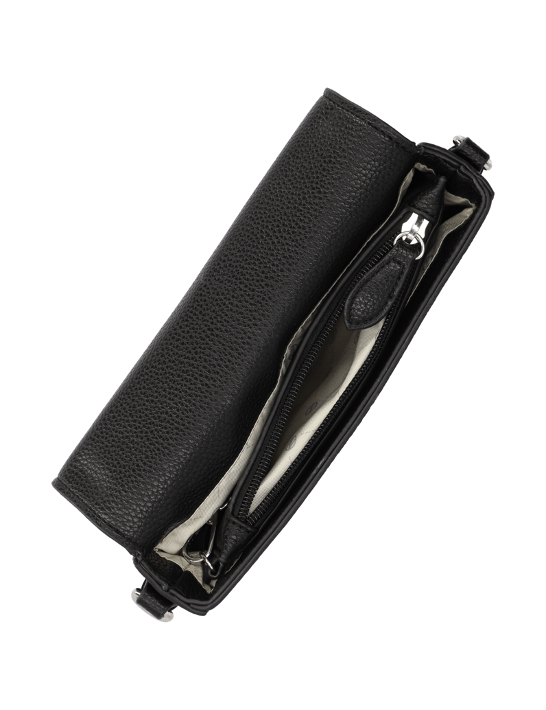 Lazzarini-imitácia-kože-večerná-taška-čierna