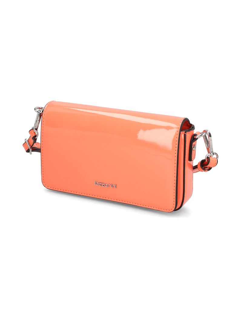 Lazzarini-Synthetik-Lack-Clutch-schwarz