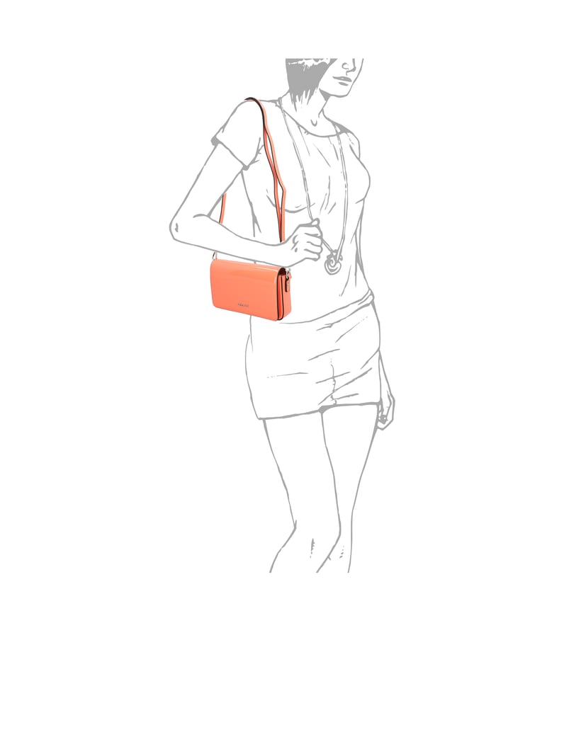 Lazzarini-Synthetik-Lack-Clutch-schwarz