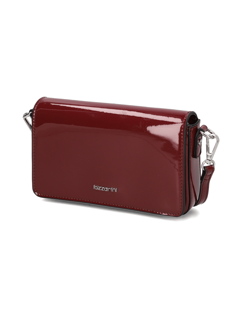 Lazzarini-Synthetik-Lack-Clutch-schwarz