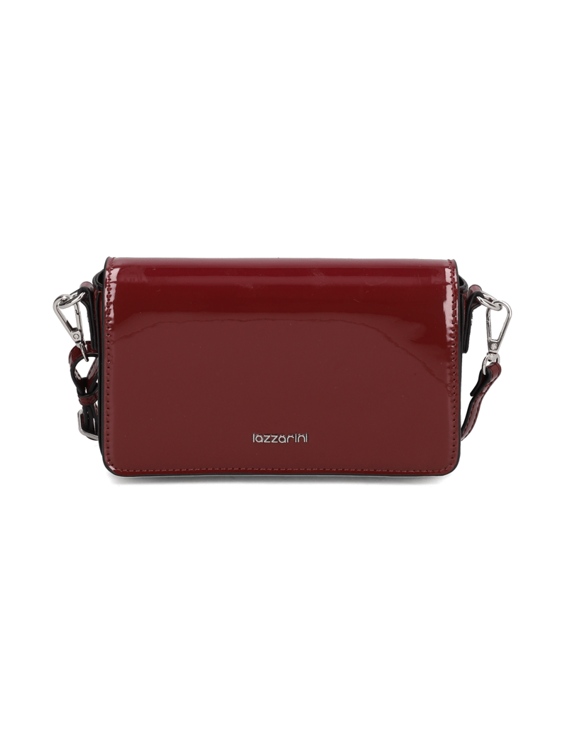 Lazzarini-Synthetik-Lack-Clutch-schwarz