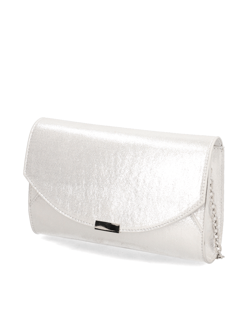 OMG!-poliester-clutch-torbica-bela