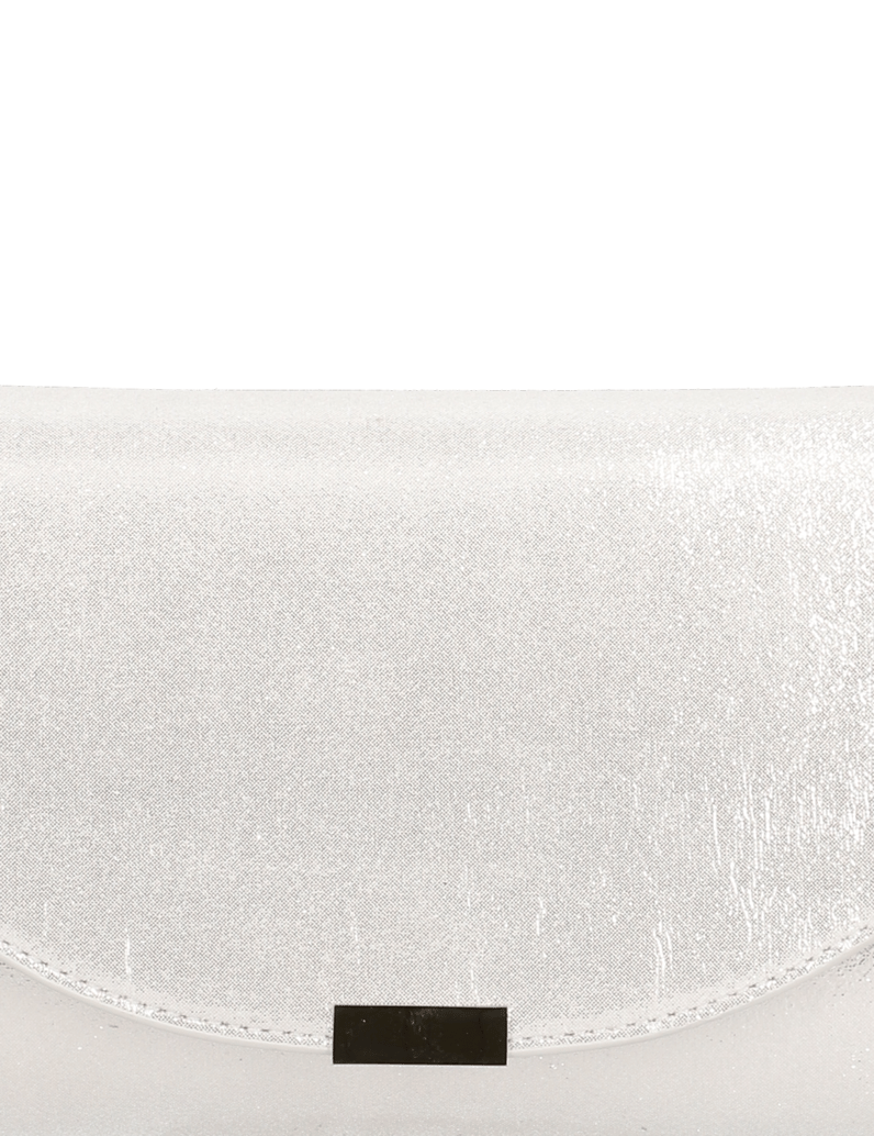 OMG!-poliester-clutch-torbica-bela