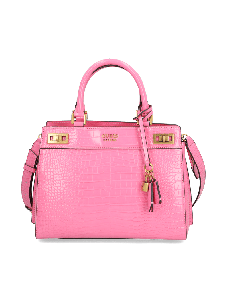 GUESS-KATEY-CROC-LUXURY-SATCHEL