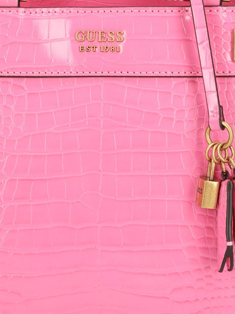 GUESS-KATEY-CROC-LUXURY-SATCHEL