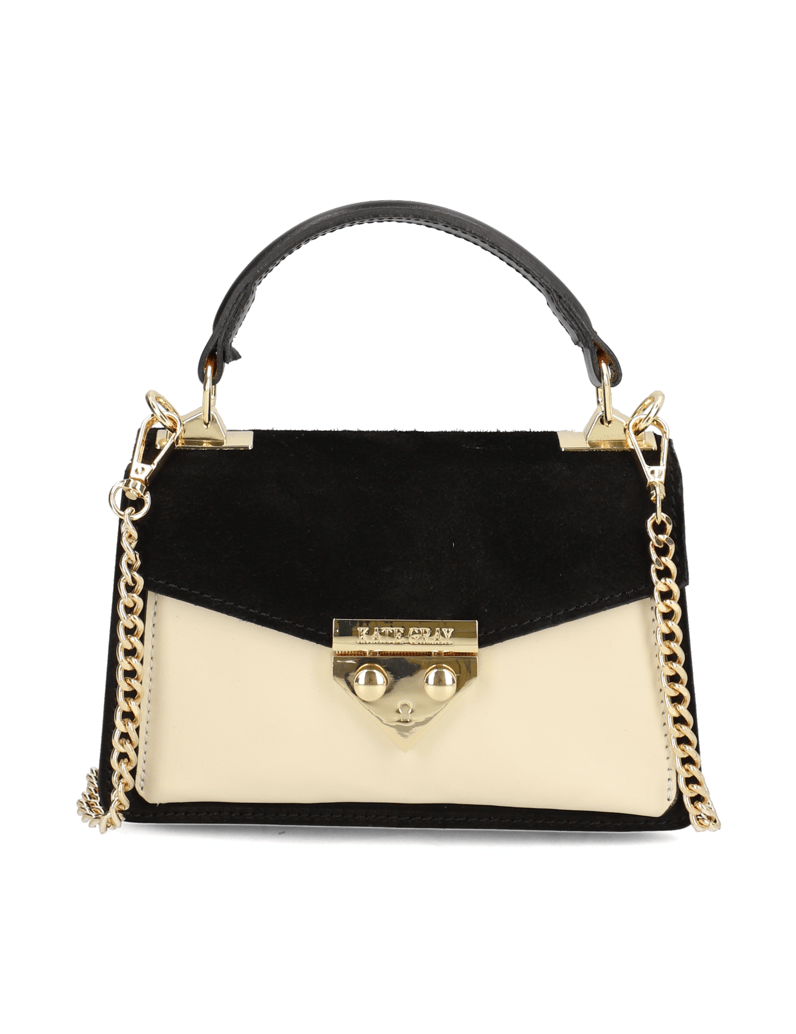 Kate-Gray-Lederkombination-Mini-Bag