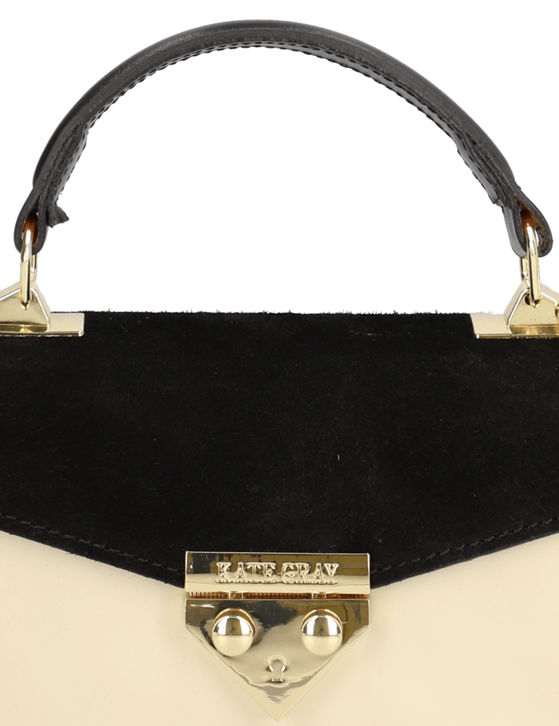 Kate-Gray-Lederkombination-Mini-Bag