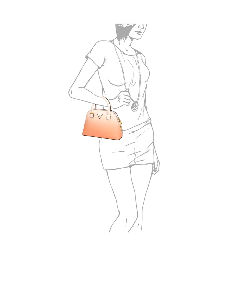 GUESS-LOSSIE-GIRLFRIEND-DOME-SATCHEL-oranžová