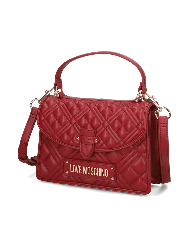 LOVE-MOSCHINO-Lederimitat-Tasche-rot