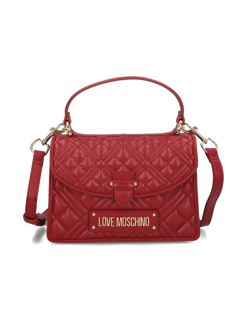 LOVE-MOSCHINO-Lederimitat-Tasche-rot