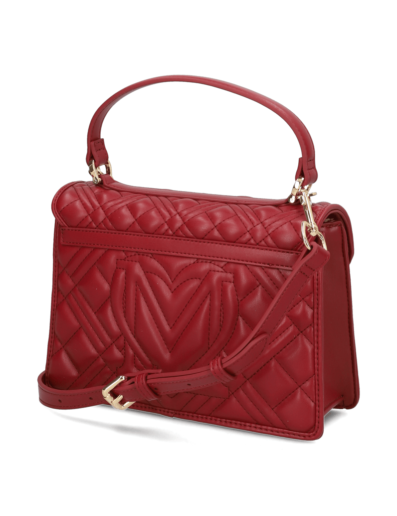 LOVE-MOSCHINO-Lederimitat-Tasche-rot