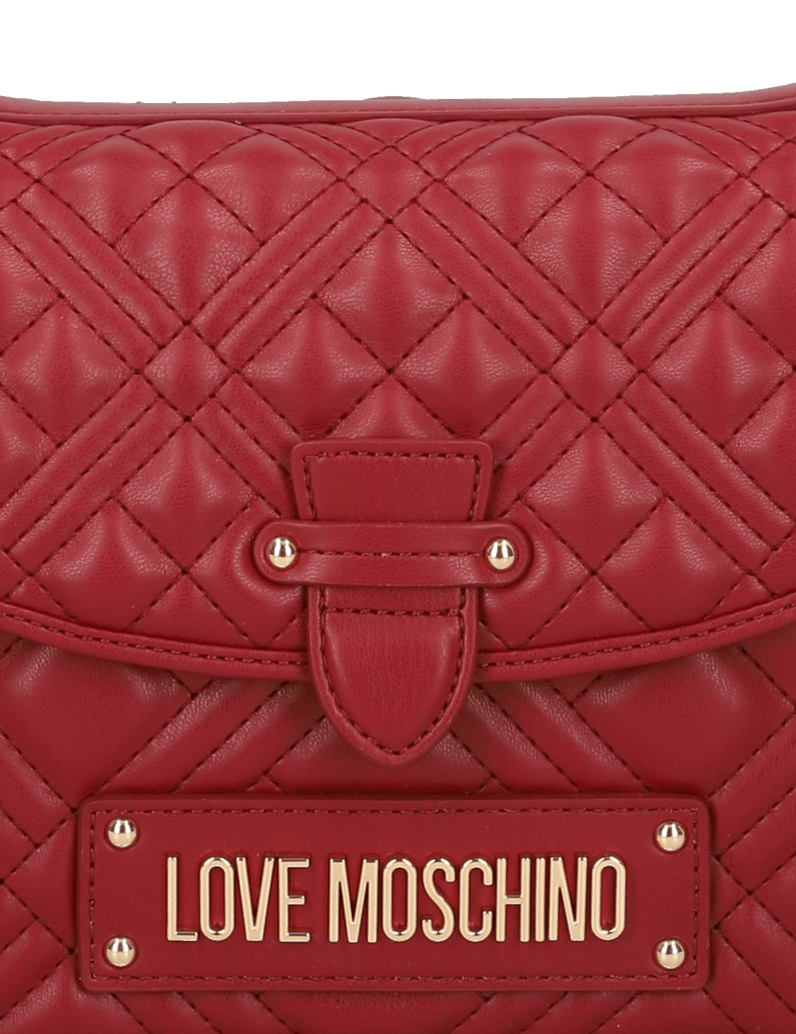 LOVE-MOSCHINO-Lederimitat-Tasche-rot