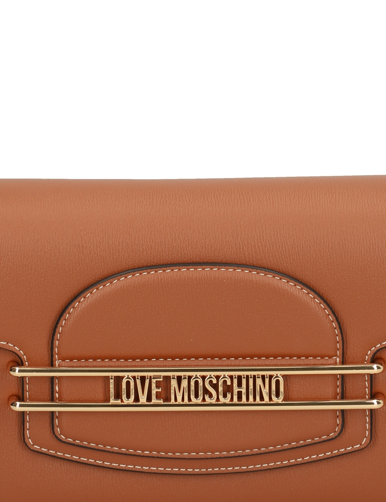 LOVE-MOSCHINO-Lederimitat-Tasche-cognac
