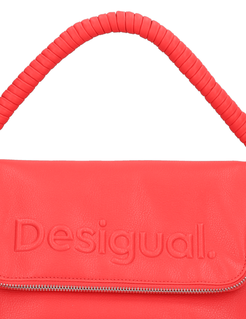 DESIGUAL-Lederimitat-Tasche-rot
