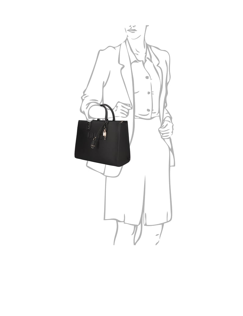 LIU-JO-ECS-M-TOTE-Nero-černá