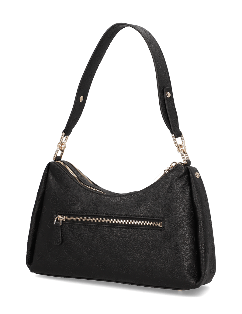 GUESS-ANISE-DOUBLE-ZIP-SHOULDER-BAG-črna