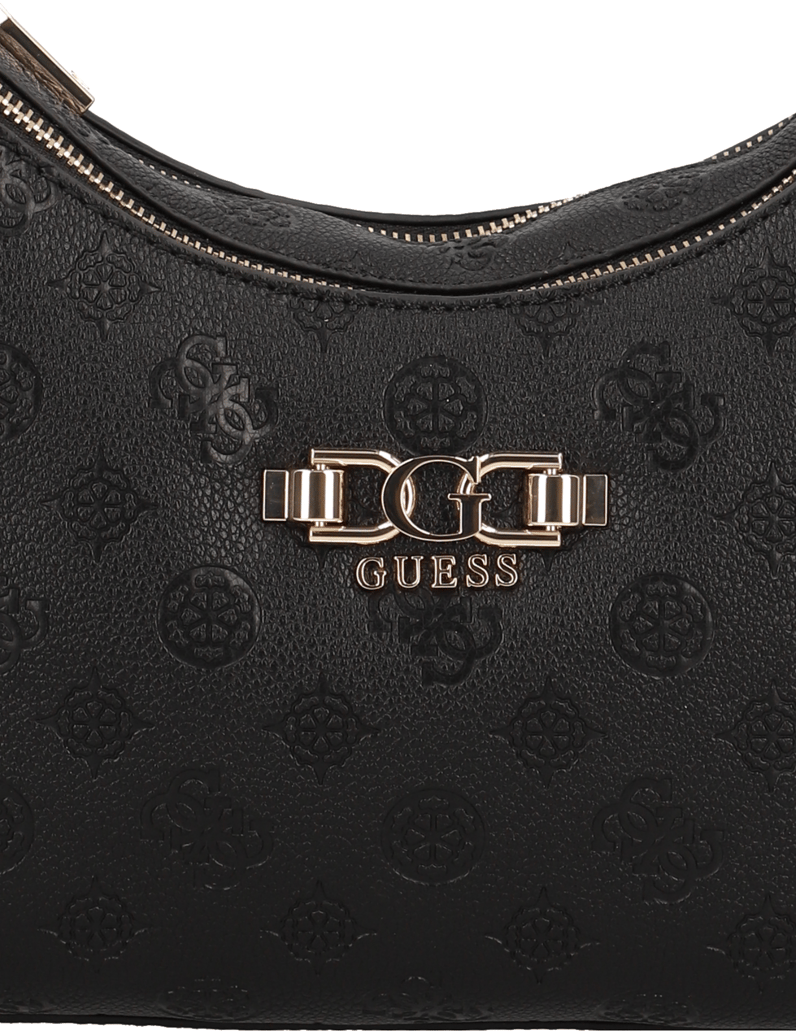 GUESS-ANISE-DOUBLE-ZIP-SHOULDER-BAG-črna