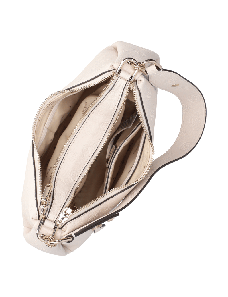 GUESS-ANISE-DOUBLE-ZIP-SHOULDER-BAG-črna