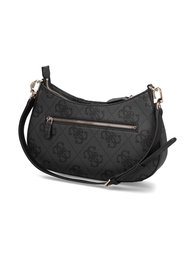 GUESS-NOELLE-II-TOP-ZIP-SHOULDER-BAG-černá