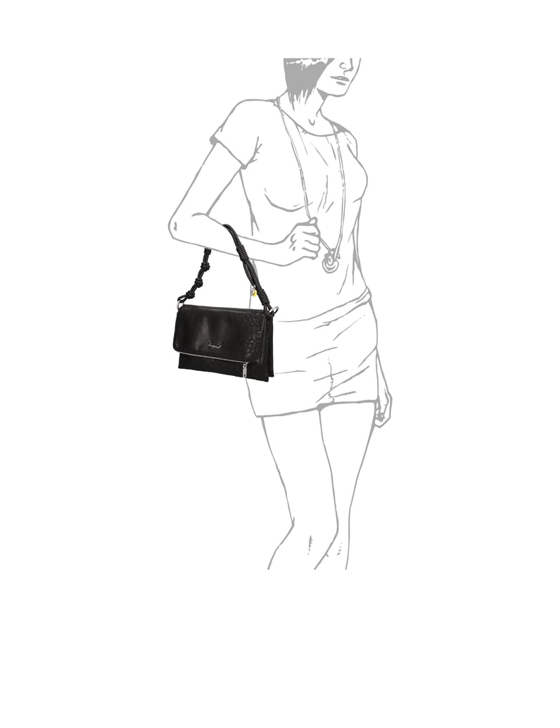 DESIGUAL-Tasche-schwarz
