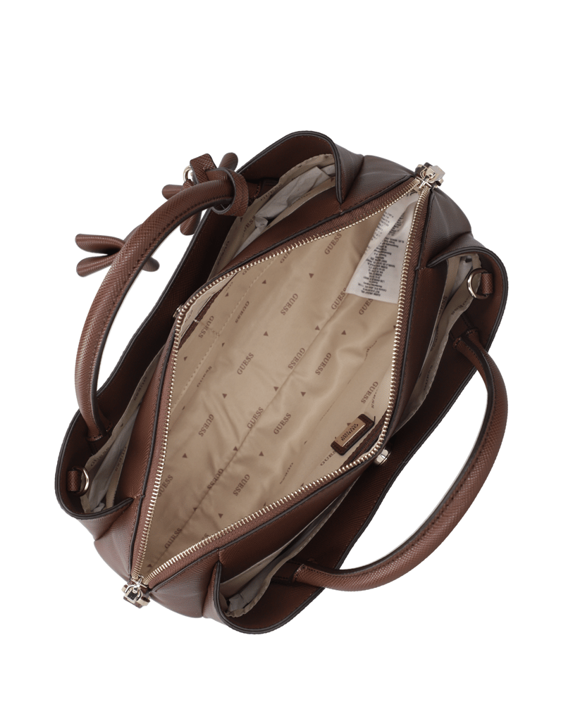 GUESS-DANIELLE-SML-GFRIEND-SATCHEL-hnědá