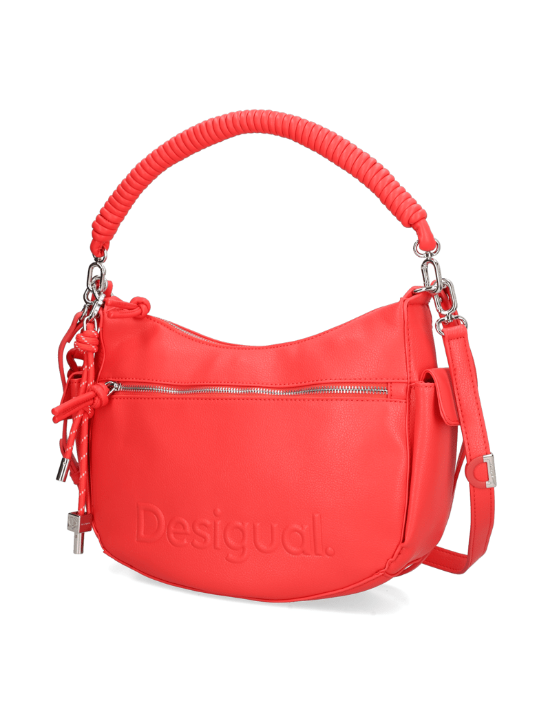 DESIGUAL-Lederimitat-Crossover-silber