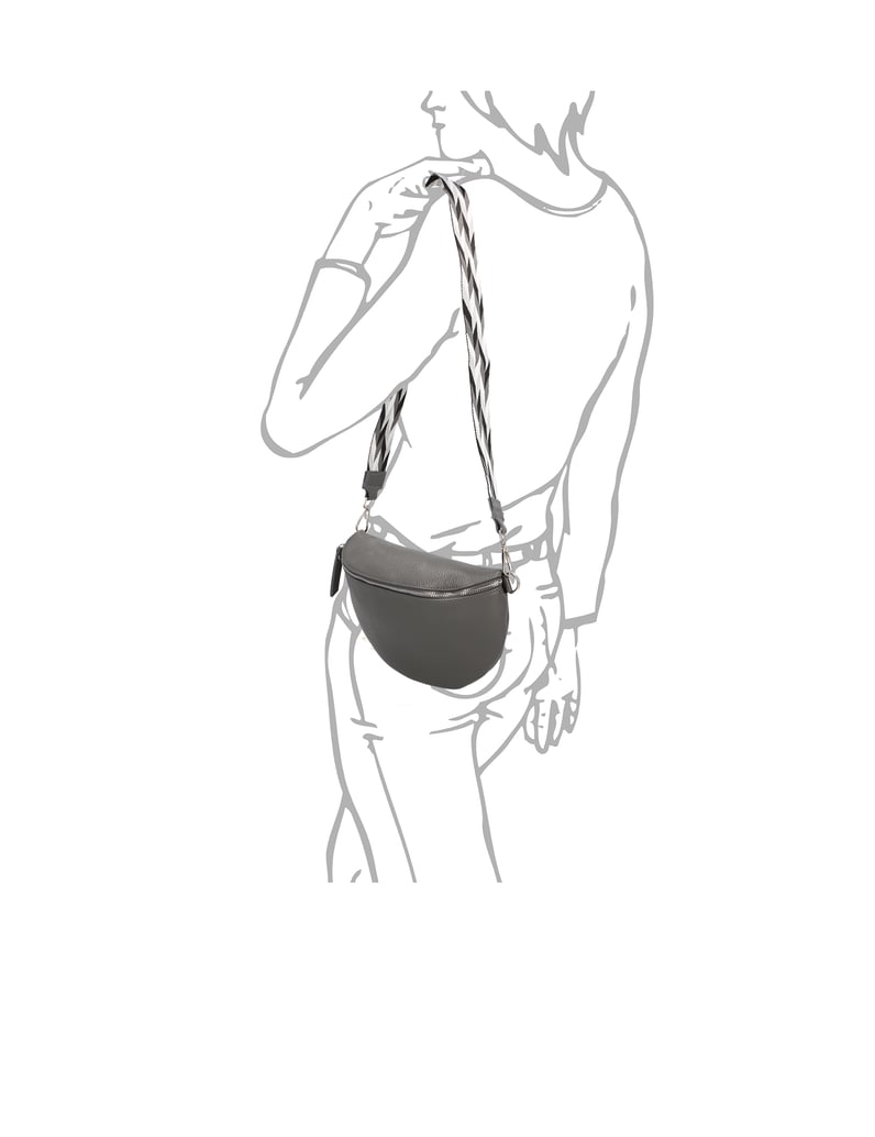 Kate-Gray-Glattleder-Waistbag-grau