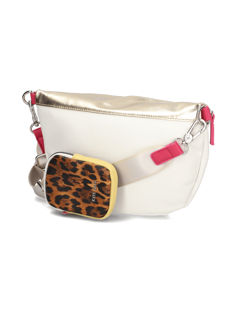 Kate-Gray-imitacija-usnja-Torba-za-okoli-pasu-bela