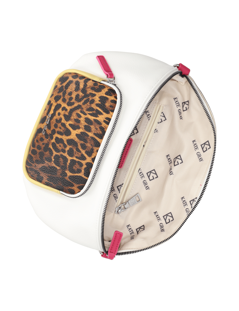 Kate-Gray-imitacija-usnja-Torba-za-okoli-pasu-bela