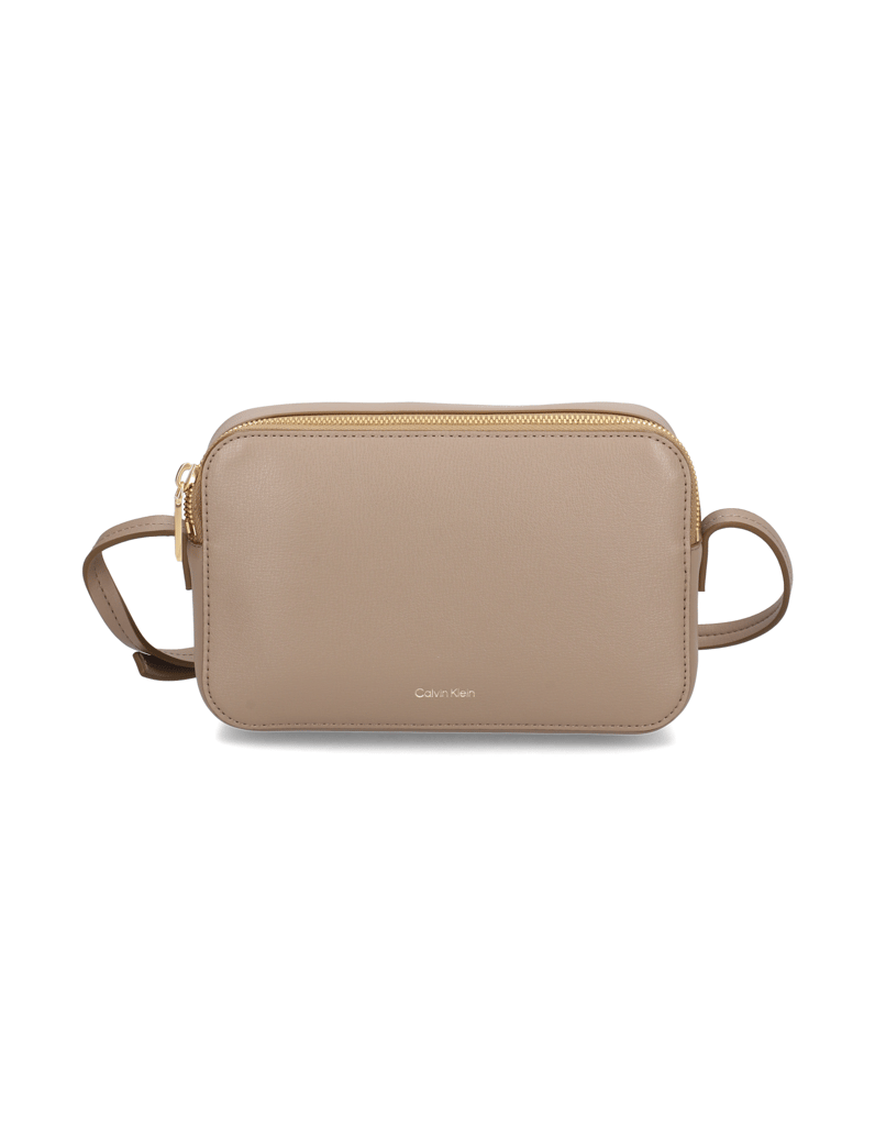 Calvin-Klein-FOIL-LOGO-ELONGATED-CAMERA-BAG-hnědá