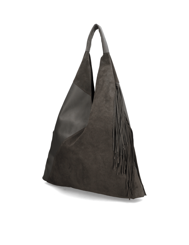 Kate-Gray-Veloursleder-Hobo-Bag