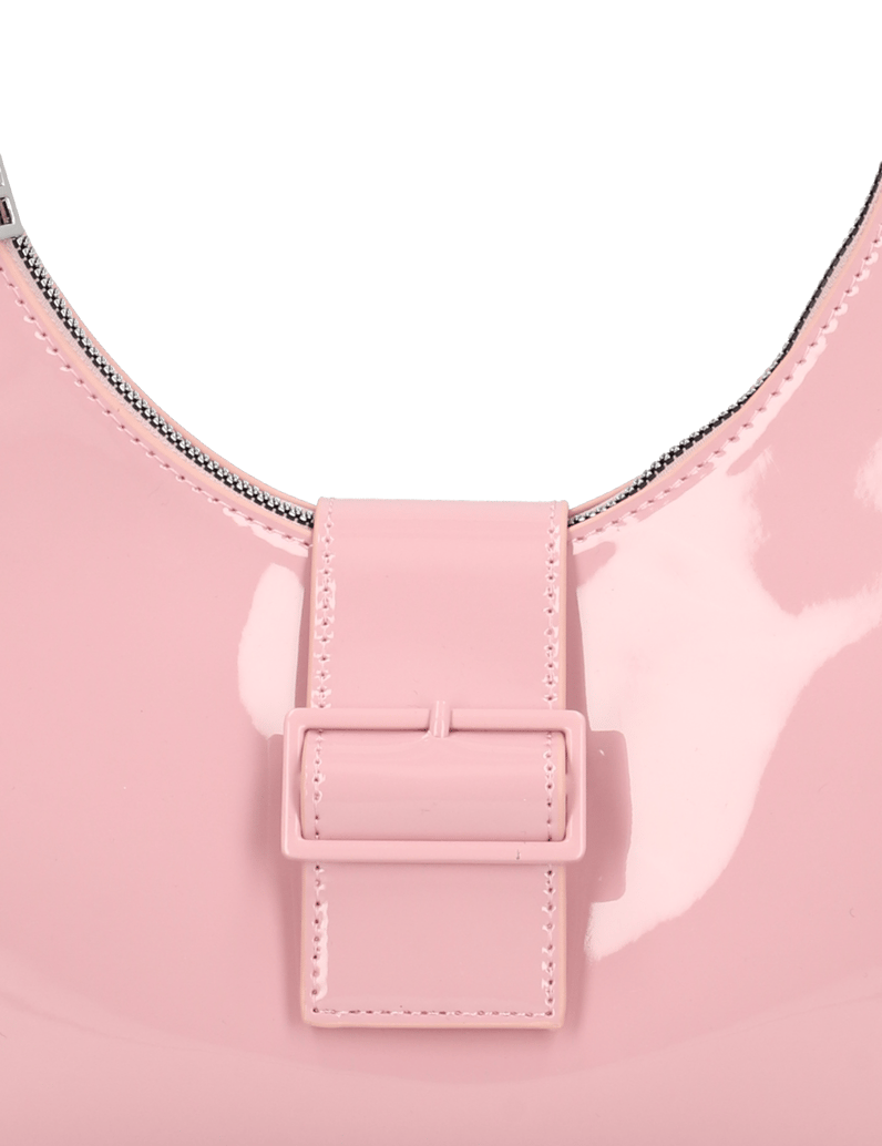 Kate-Gray-sintetičen-lak-hobo-torbica-roza