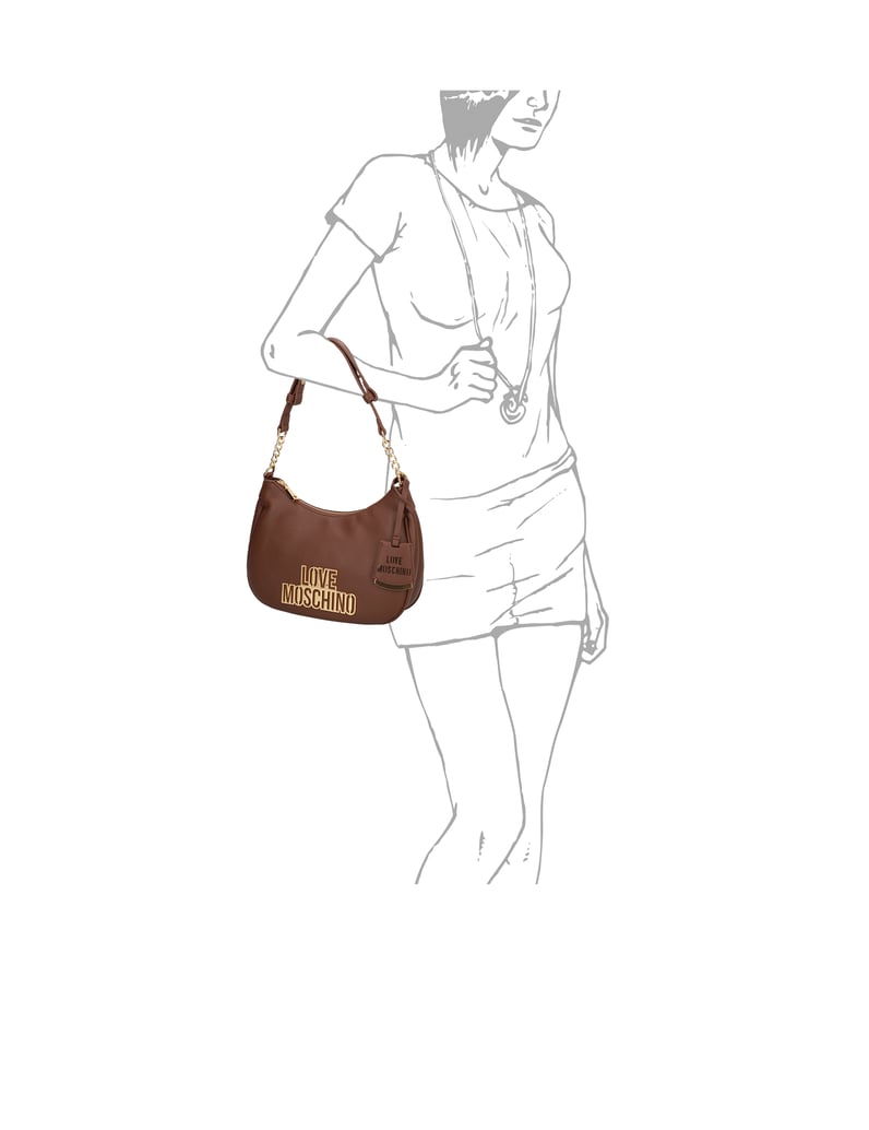 LOVE-MOSCHINO-Lederimitat-Hobo-Bag