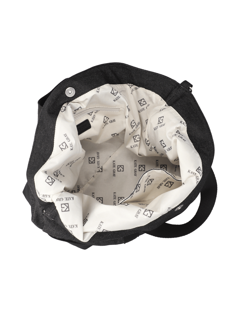 Kate-Gray-textil-kabelka-Shopper-čierna