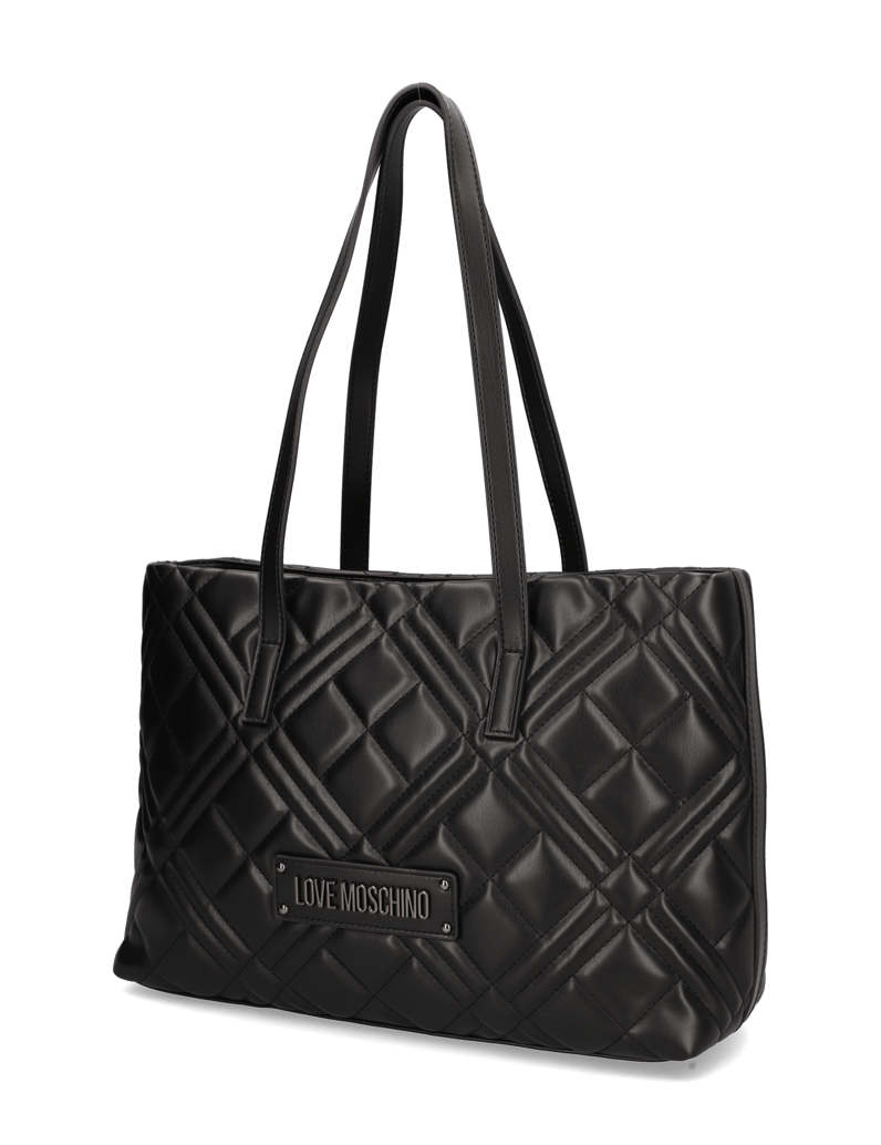 LOVE-MOSCHINO-Lederimitat-Shopper-schwarz