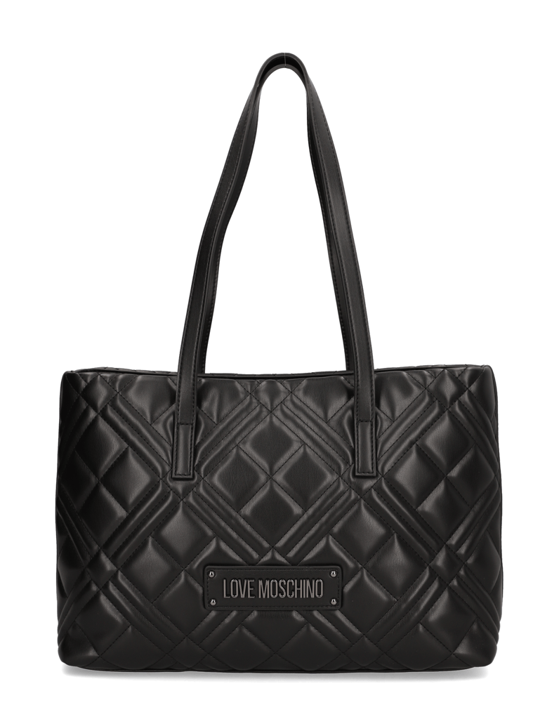 LOVE-MOSCHINO-Lederimitat-Shopper-schwarz