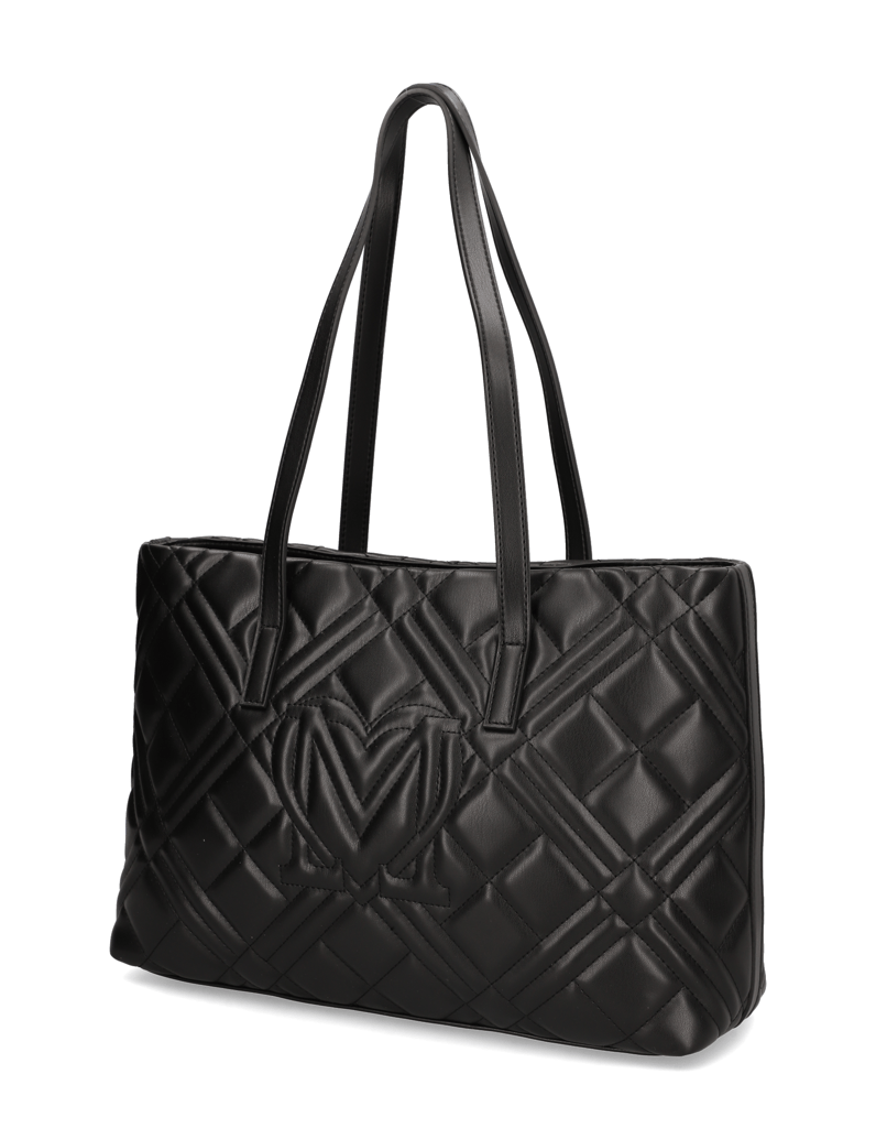 LOVE-MOSCHINO-Lederimitat-Shopper-schwarz
