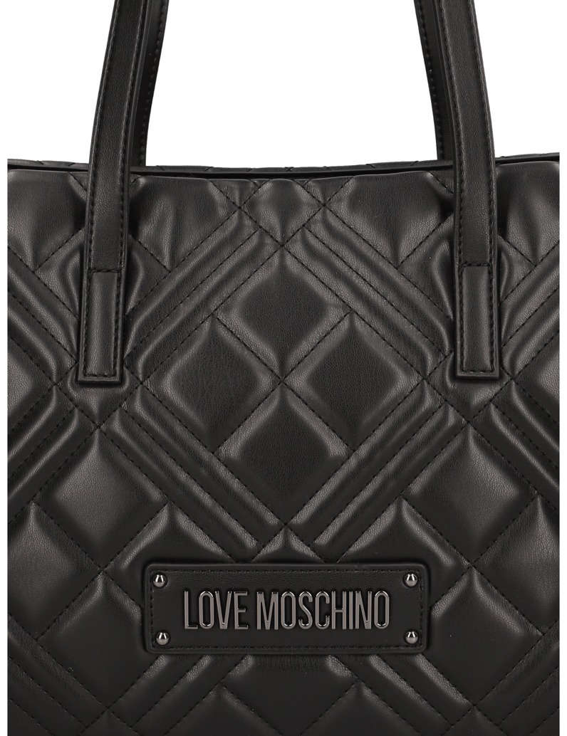 LOVE-MOSCHINO-Lederimitat-Shopper-schwarz