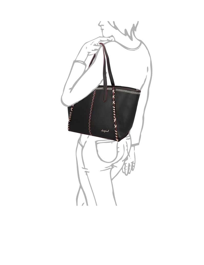 DESIGUAL-Shopper-schwarz