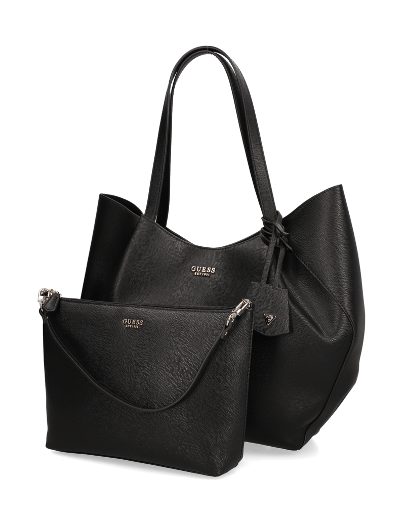 GUESS-AMORETTE-2-IN-1-TOTE-černá