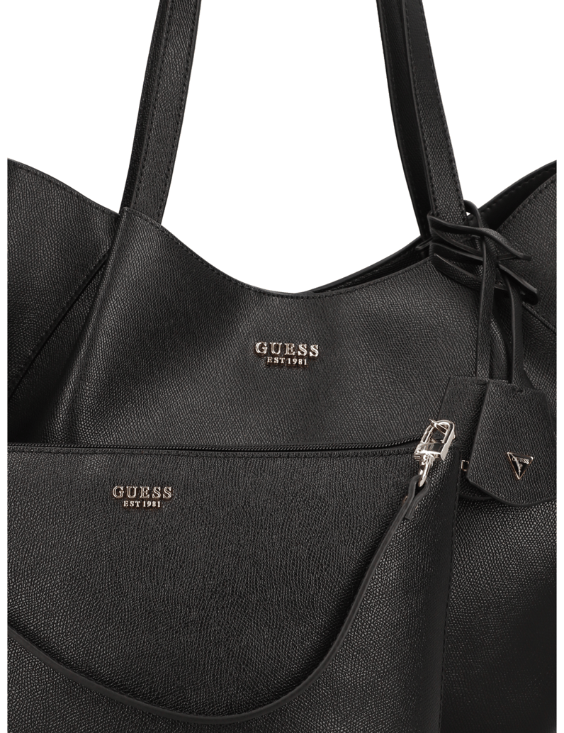 GUESS-AMORETTE-2-IN-1-TOTE-černá