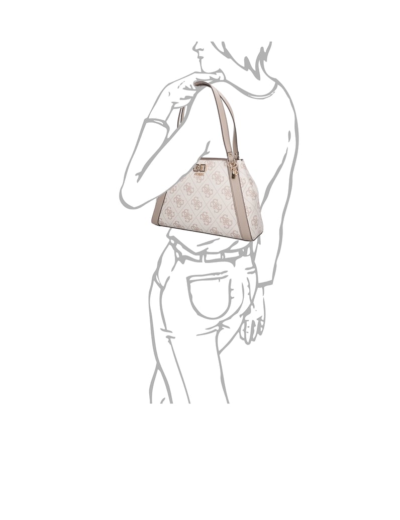 GUESS-KARNILLA-LOGO-GFRIEND-CARRYALL-biela