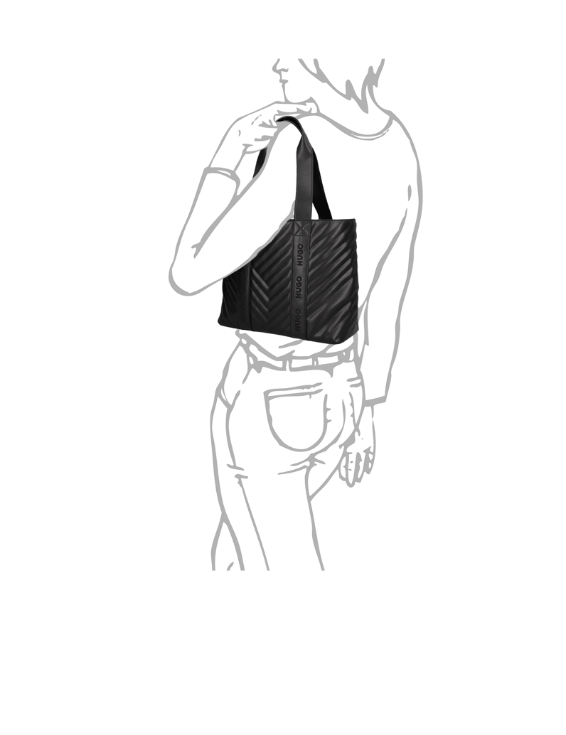 HUGO-kabelka-Shopper-černá