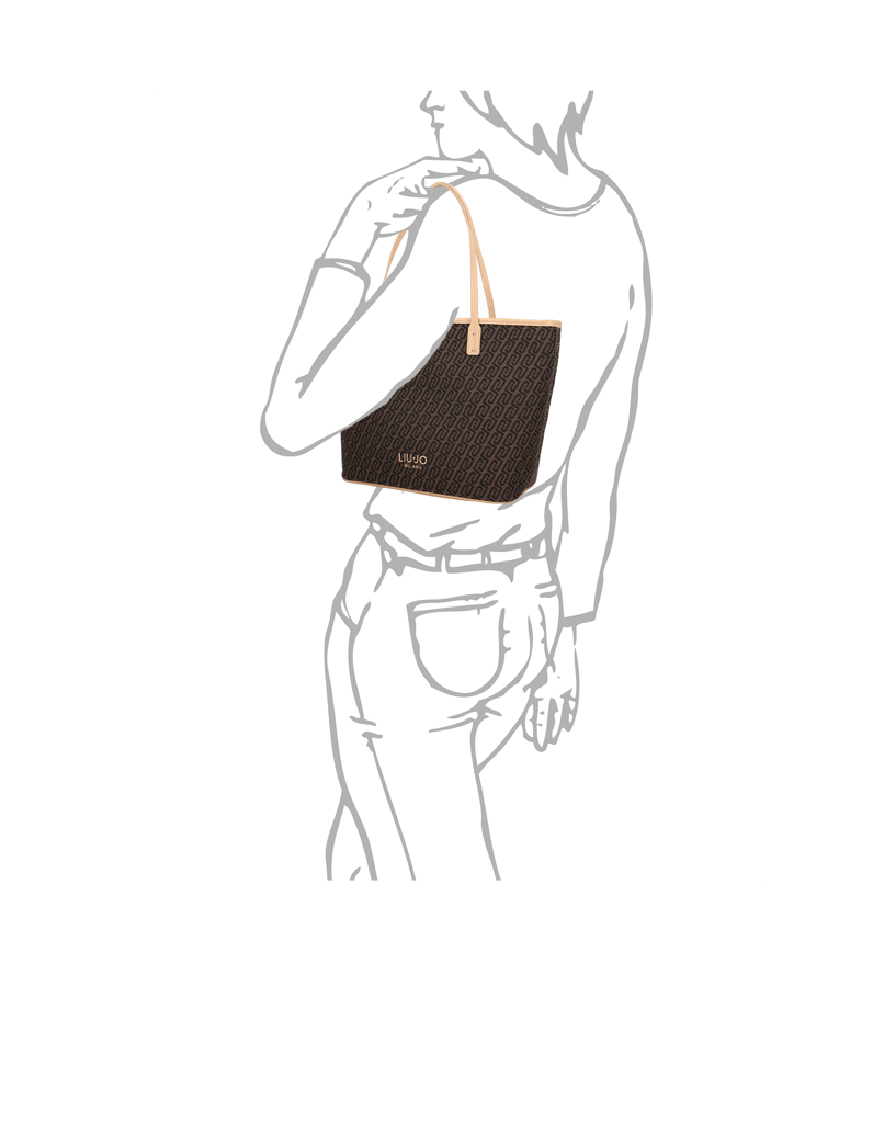 LIU-JO-M-TOTE-T.moro-hnědá