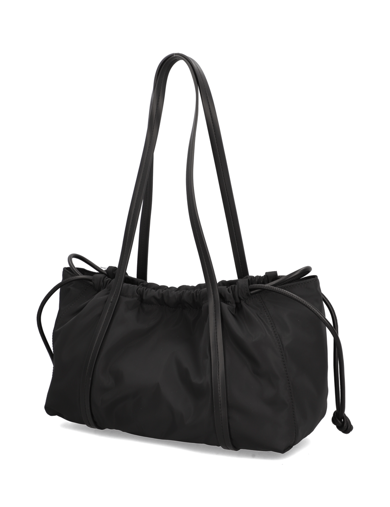 Calvin-Klein-NYLON-DRAWSTRING-SATCHEL-BAG-črna