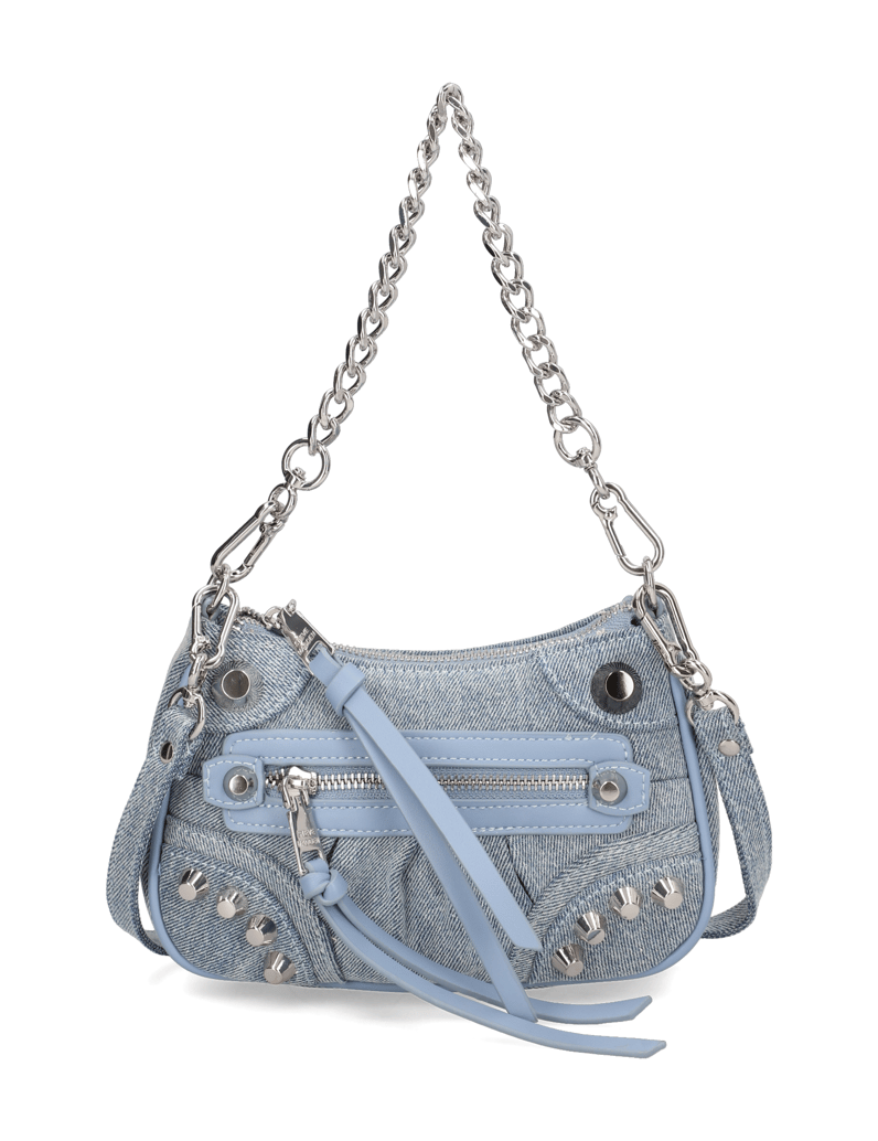 Steve-Madden-mini-torbica-srebrna