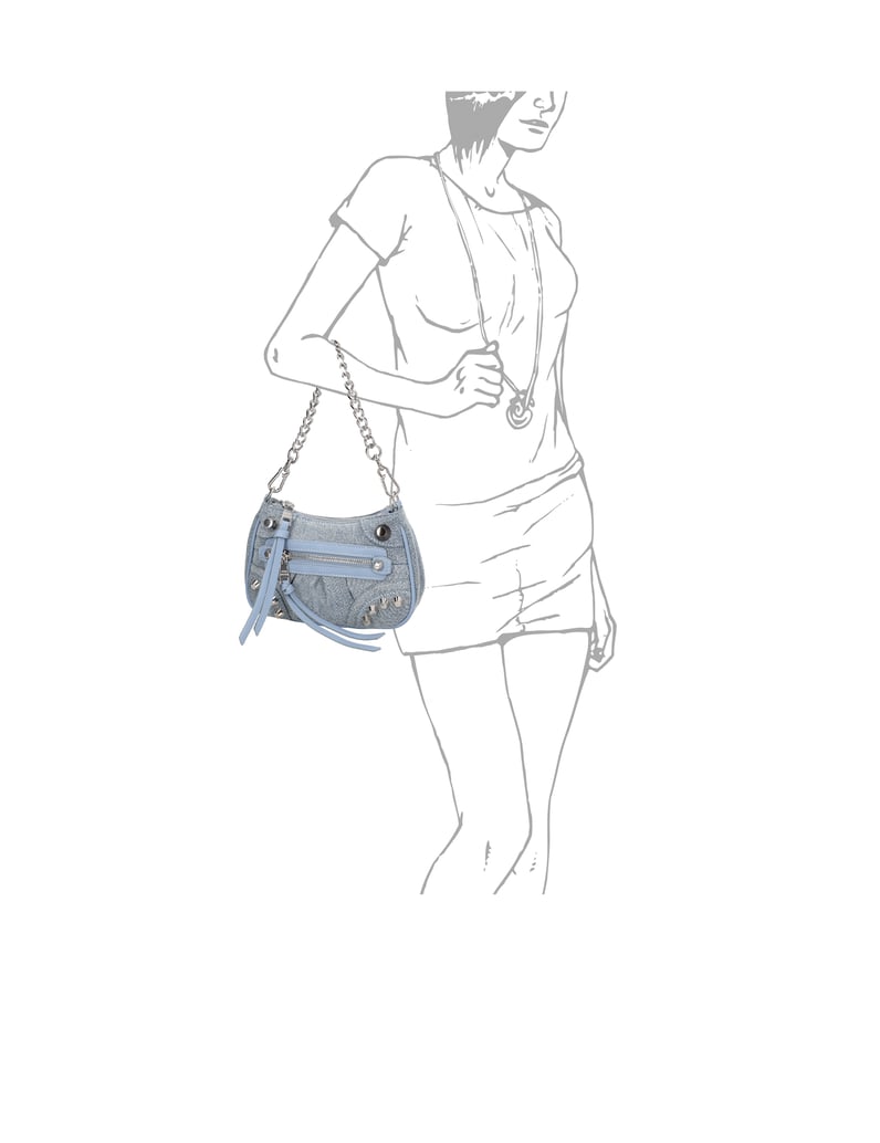 Steve-Madden-mini-torbica-srebrna